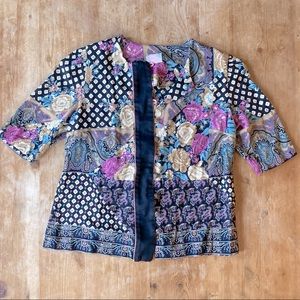 Vintage Lady Carol Button Top